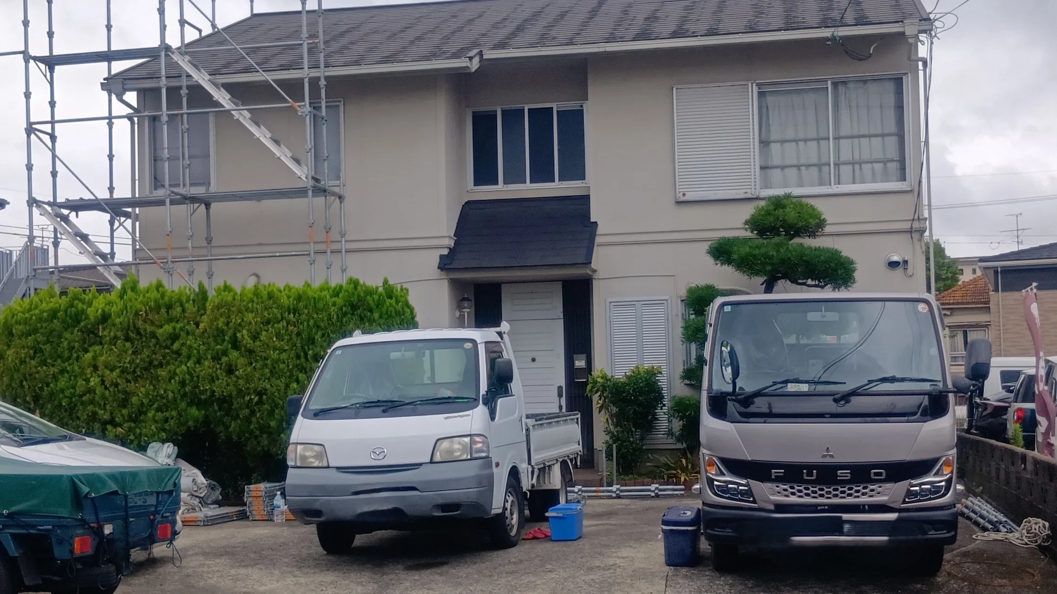 ３０年来のお客様から、屋根塗装工事依頼受けました。
